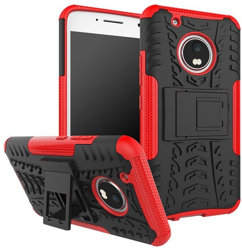 Lustree Back Cover for Motorola Moto G5 Plus  (Red, Shock Proof, Pack of: 1)