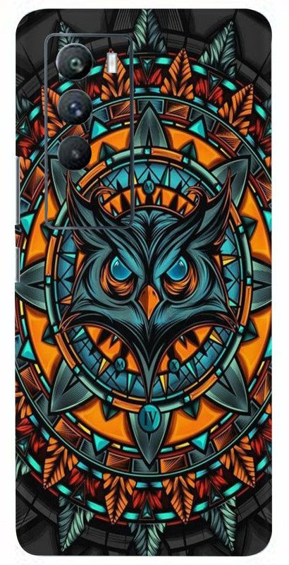 BUGGU Mighty Owl Mobile Back Skin Guard, Mighty Owl, iqoo 9se 5g Mobile Skin  (Mighty Owl Skin With High Matte Finish.)