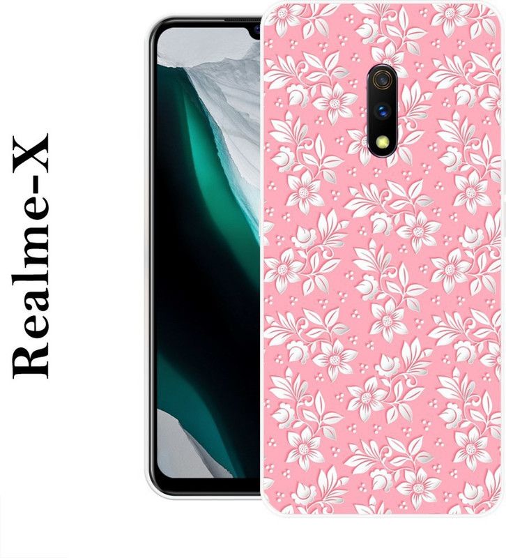 KLC Back Cover for Realme X  (Pink, Grip Case, Silicon)