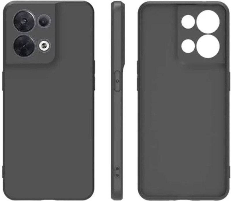 Mobtech Back Cover for Oppo Reno8 Pro, Oppo Reno8 Pro  (Black, Flexible, Pack of: 1)