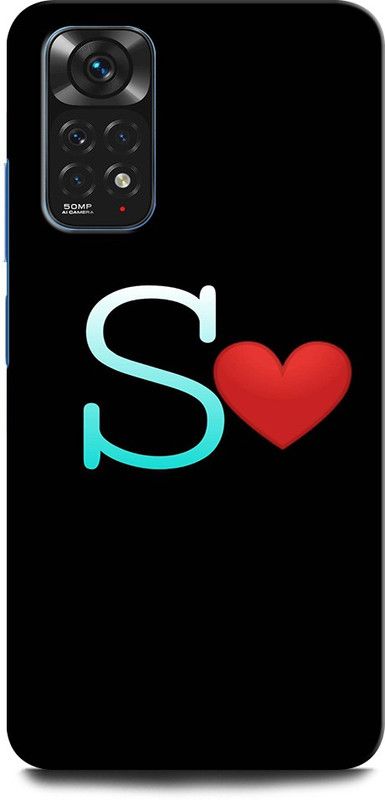 ORBIQE Back Cover for Redmi Note 11s S, S LETTER, S ALPHABET, DESIGN  (Multicolor, Hard Case, Pack of: 1)