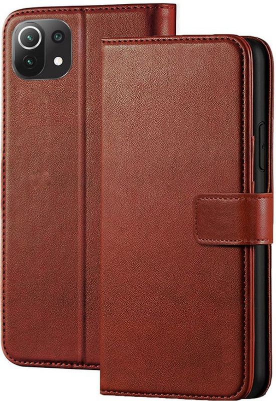BooZ Back Cover for Mi 11 Lite, Mi 11 Lite 5G  (Brown, Dual Protection, Pack of: 1)