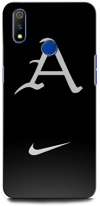 GRAFIQE Back Cover for Realme 3 RMX1825 A, A LETTER, A ALPHABET, A DESIGN  (Multicolor, Shock Proof, Pack of: 1)
