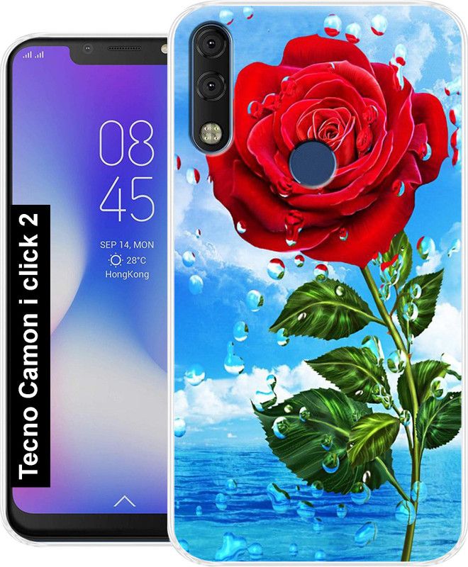 Hostprint Back Cover for Tecno Camon I Click2  (Multicolor, Grip Case, Silicon, Pack of: 1)