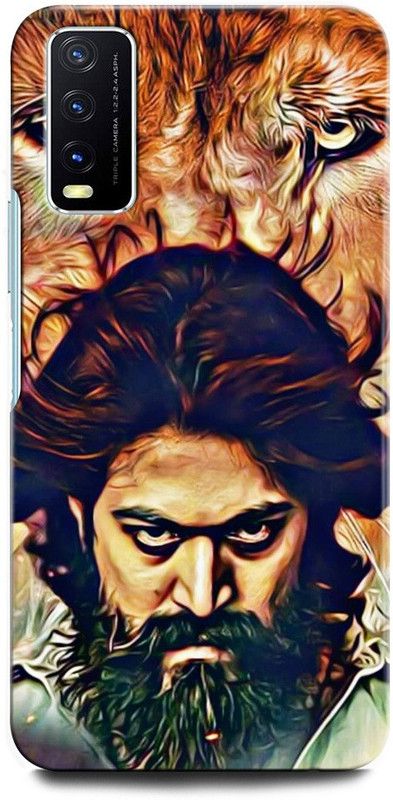 GRAFIQE Back Cover for Vivo Y20 V2029 YASH, KGF, ROCKING STAR, TAMIL HERO, TELUGU STAR  (Multicolor, Shock Proof, Pack of: 1)