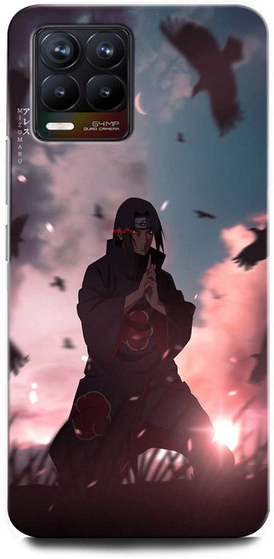 GRAFIQE Back Cover for Realme 8 RMX3085 ITACHI UCHIHA, GIRL, ANIMATION, ANIME, CARTOON  (Multicolor, Shock Proof, Pack of: 1)