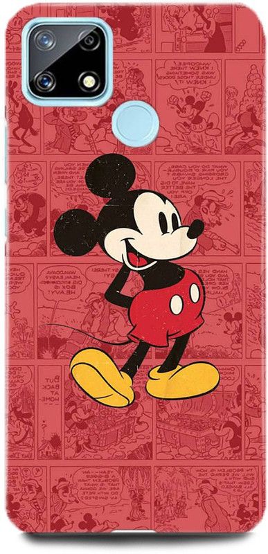 FUGGA Back Cover for Realme Narzo 30A, MICKEY, MOUSE, ART, CARTOON, TEDDY, DOLL  (Multicolor, Hard Case)