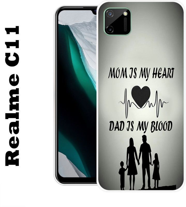 satyman Back Cover for Realme C11  (Multicolor, Dual Protection, Silicon, Pack of: 1)