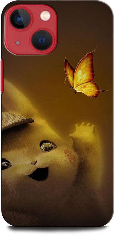 ORBIQE Back Cover for APPLE iPhone 13 Mini PIKACHU, POKEMON, GAME, CARTOON, PICACHUDEADPOOL  (Multicolor, Hard Case, Pack of: 1)