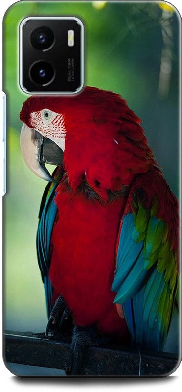 WallCraft Back Cover for Vivo Y15s, V2120 PARROT, COLORFULL PARROT, BIRD,  (Multicolor, Dual Protection, Pack of: 1)