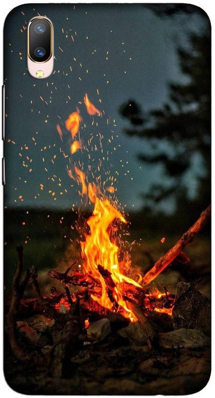 CROKIAN Back Cover for ViVO V11 Pro Fire Design Back Cover  (Multicolor, Hard Case, Pack of: 1)