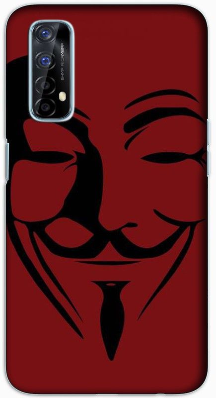 artocus Back Cover for realme 7  (Black, Red, Hard Case, Pack of: 1)