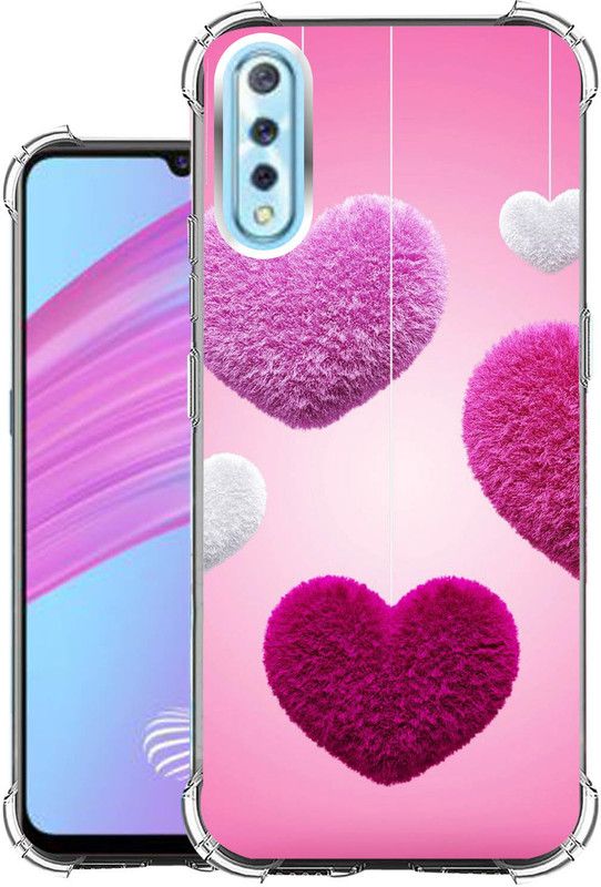 Snazzy Back Cover for Vivo S1  (Pink, Shock Proof, Silicon, Pack of: 1)