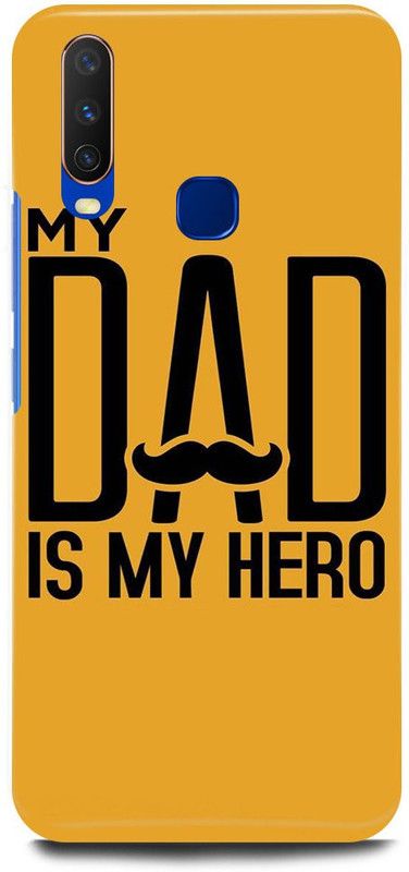 FUGGA Back Cover for Vivo Y11, 1906, DAD, FATHER, PAPA, MY, HERO  (Multicolor, Hard Case, Pack of: 1)