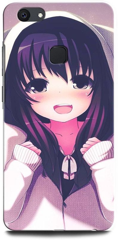 ORBIQE Back Cover for ViVO V7+ 1716 GIRL, WOMEN ARTWORK, ANIME, PRETTY, BEUTY  (Multicolor, Hard Case, Pack of: 1)