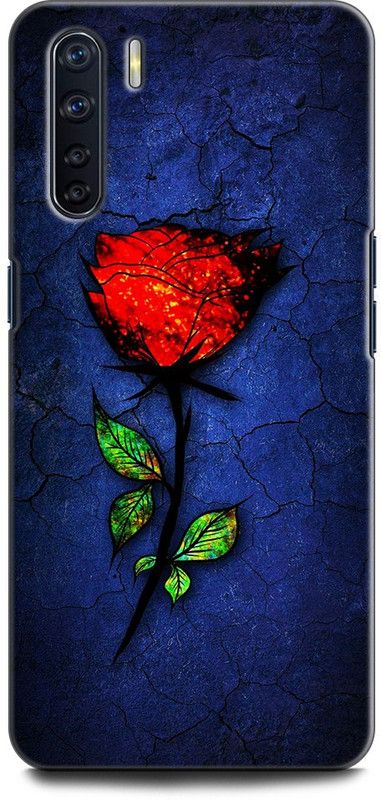 INDICRAFT Back Cover for OPPO F15, CPH2001 ROSES, FLOWERS, CRANNY, ART, TEXTURE, NATURE  (Multicolor, Shock Proof, Pack of: 1)