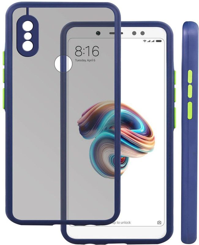mjc Back Cover for Mi Redmi Note 5 Pro  (Blue)