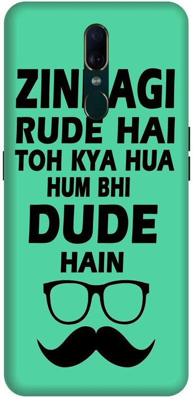 KARJUN Back Cover for OPPO F11, Goggle Multicolour Printed  (Multicolor, Hard Case, Pack of: 1)
