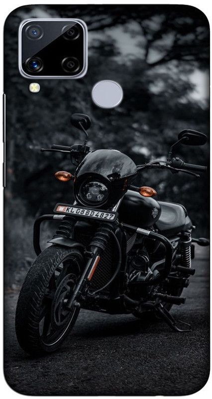 CROKIAN Back Cover for Realme C15 Harley davidson Back Cover  (Multicolor, Hard Case, Pack of: 1)