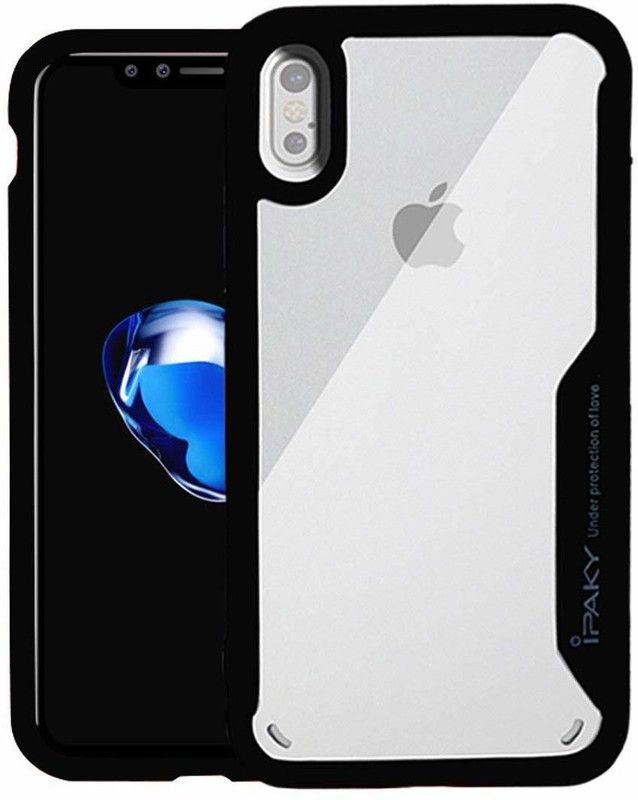 Blaze Hub Back Cover for Apple iPhone XS Max  (Black, Transparent, Pack of: 1)