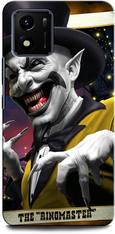 INTELLIZE Back Cover for VIVO Y15s THE RINGMASTER, JOKER, EVIL, HORROR, ART, CREEPY, SCRAY  (Multicolor, Hard Case, Pack of: 1)