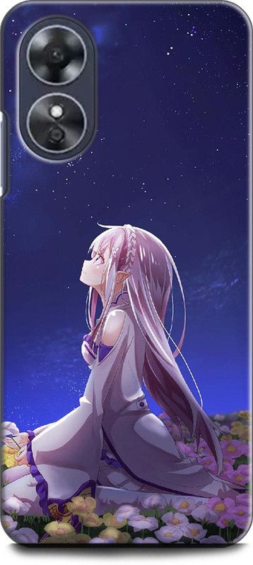WallCraft Back Cover for OPPO A17, CPH2477 ANIME, GRIL, ANIMATION FINE ART GRIL, ANIME  (Multicolor, Dual Protection, Pack of: 1)