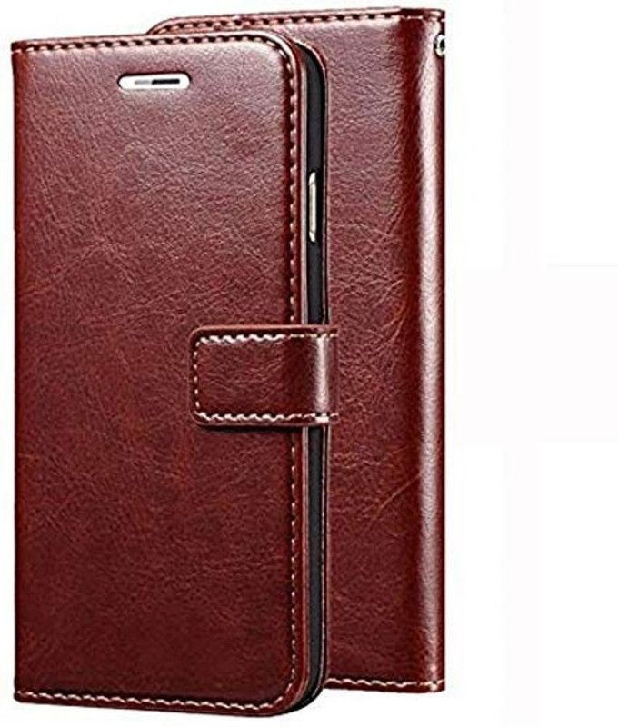 MVMS Flip Cover for Samsung Galaxy A73 5G  (Brown, Dual Protection, Pack of: 1)