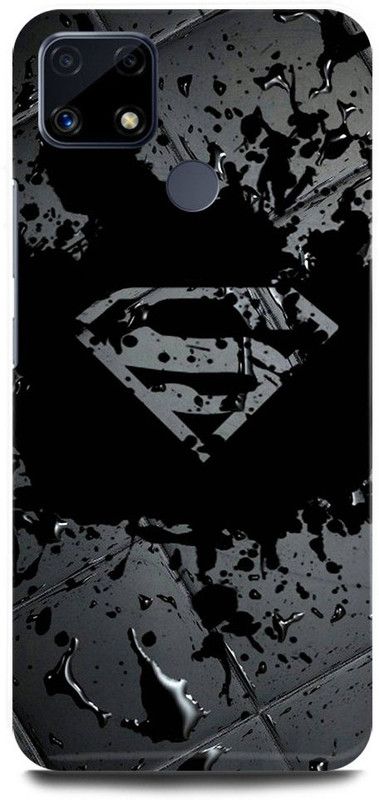 JUGGA Back Cover for realme C15, RMX2180, SUPERMAN, DC, LEGENDS, LOGO, SIGN  (Black, Hard Case, Pack of: 1)