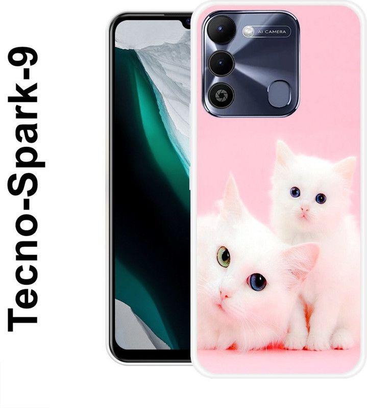 KLC Back Cover for Tecno Spark 9  (Multicolor, Silicon)