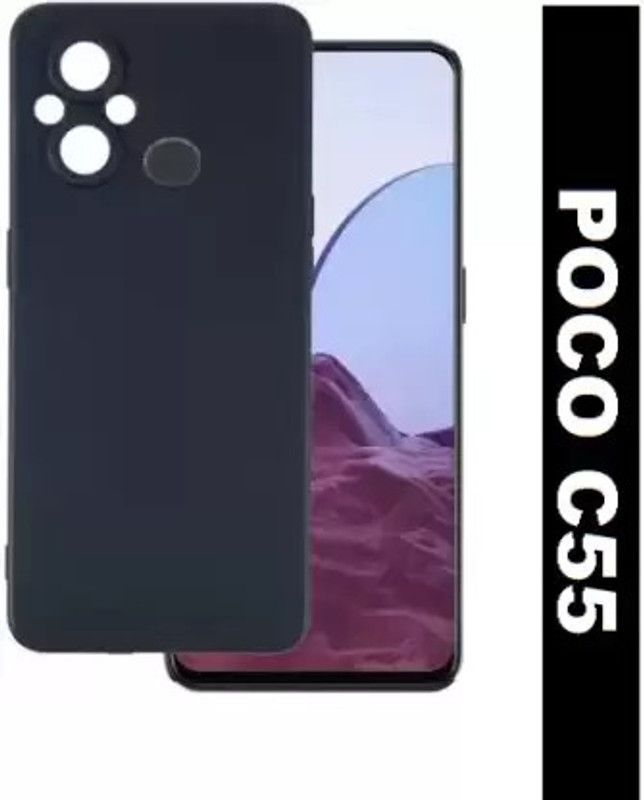 filbay Front & Back Case for POCO C55, Poco C55, (CND)  (Black, Camera Bump Protector, Pack of: 1)