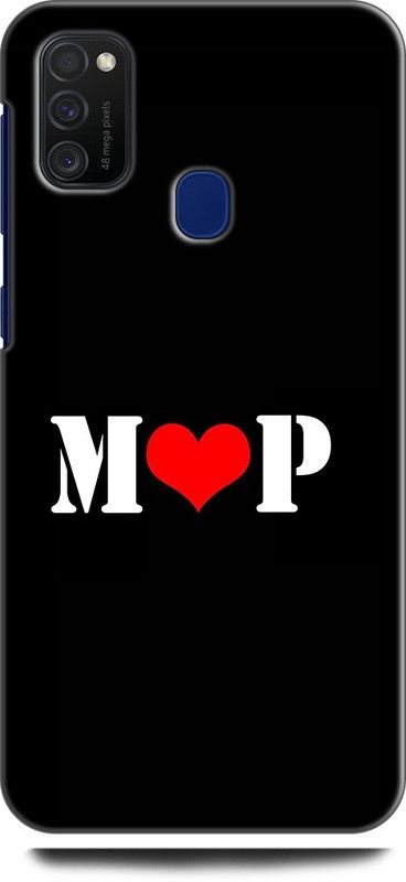 Afterglow Back Cover for SAMSUNG Galaxy M21 M P, M LOVES P, NAME, LETTER, ALPHABET, MP LOVE, HART  (Multicolor, Shock Proof, Pack of: 1)