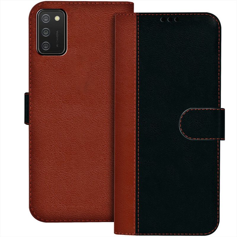 Flipkart SmartBuy Flip Cover for SAMSUNG Galaxy A03s, SAMSUNG A03s  (Brown, Black, Dual Protection, Pack of: 1)
