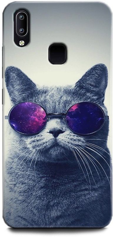 INDICRAFT Back Cover for Vivo Y91, Vivo 1811, Cat, Printed  (Multicolor, Shock Proof, Pack of: 1)