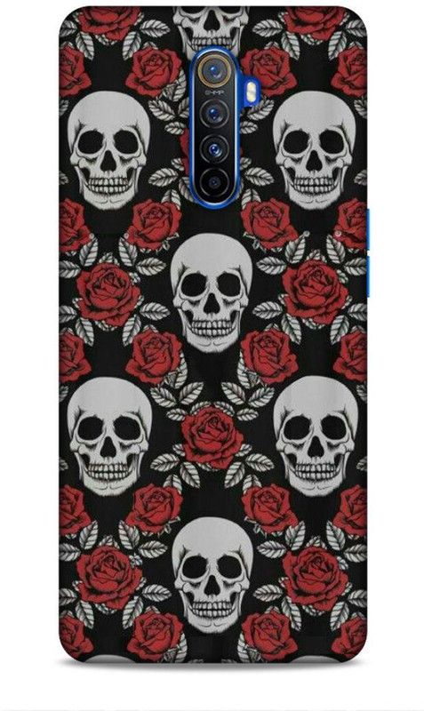 zingcart Back Cover for Skull Floral Printed Back Cover Case For REALME X2 Pro  (Multicolor, Hard Case, Pack of: 1)