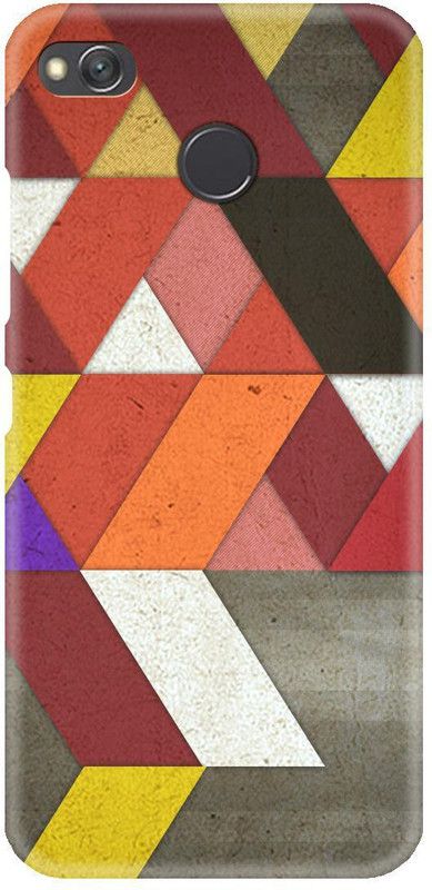 Smutty Back Cover for Mi Redmi 4 - Triangle Pattern Print  (Multicolor, Hard Case, Pack of: 1)
