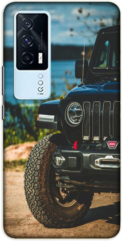 iprinto Back Cover for iQOO 7, iQOO 7 5G Jeep Back Cover  (Black, Hard Case, Pack of: 1)