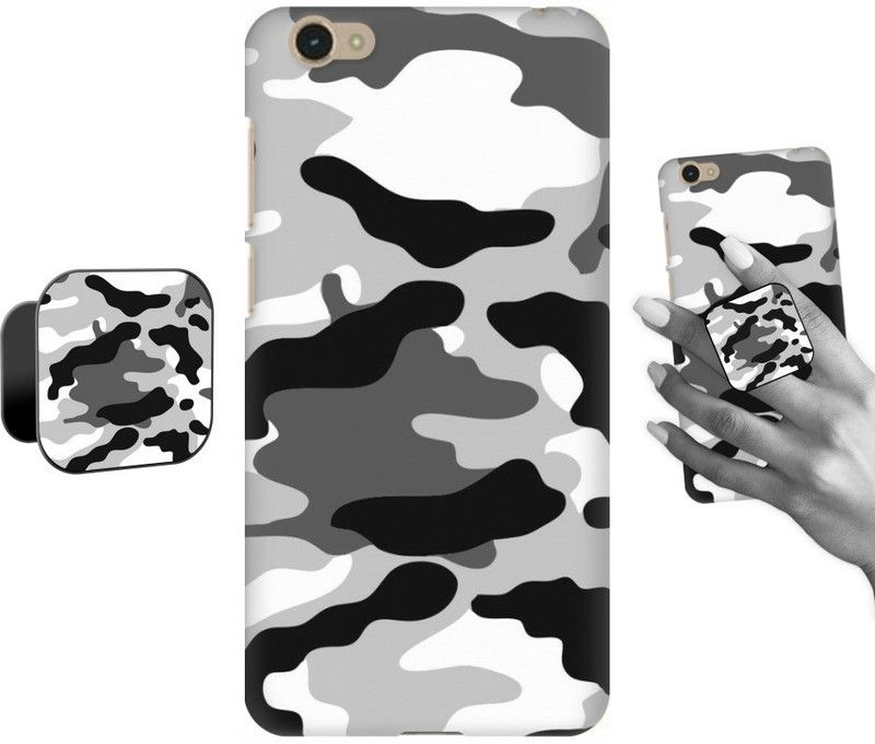 COBIERTAS Back Cover for VIVO Y55  (Multicolor, Cases with Holder, Pack of: 2)