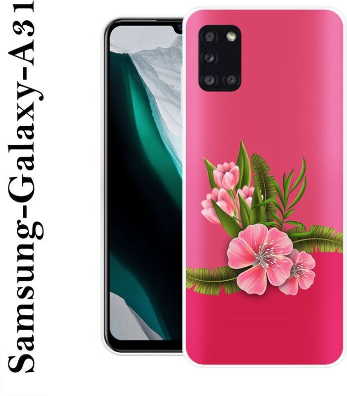 VITARO Back Cover for Samsung Galaxy A31  (Pink, Green, Silicon)