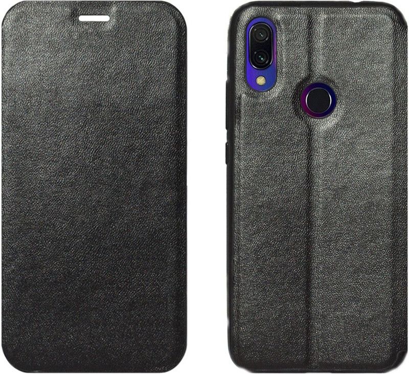 COVERBLACK Flip Cover for Redmi 7 - 2019 Edition  (Black, Grip Case, Pack of: 1)