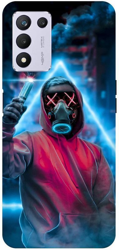 THE NARAYANA COLLECTIONS Back Cover for REALME 9 SE- RMX3461-MARSHMELLO,SMOKE,SMILE,NEON  (Multicolor, Hard Case, Pack of: 1)