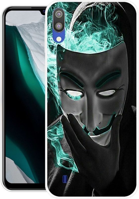NEVYZAP Back Cover for Samsung Galaxy M10  (Grey, Blue, Grip Case, Silicon, Pack of: 1)