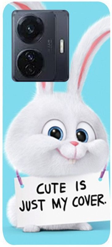 Sky Hwak Back Cover for Vivo T1 (44W)  (Blue, White, Waterproof, Silicon)
