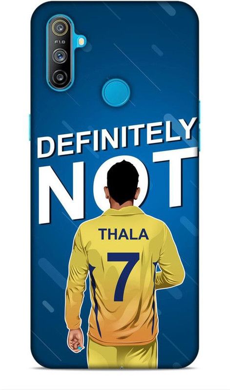 zingcart Back Cover for REALME NARZO 20A, Definitely Not! Dhoni Printed Back Cover Case  (Multicolor, Hard Case, Pack of: 1)