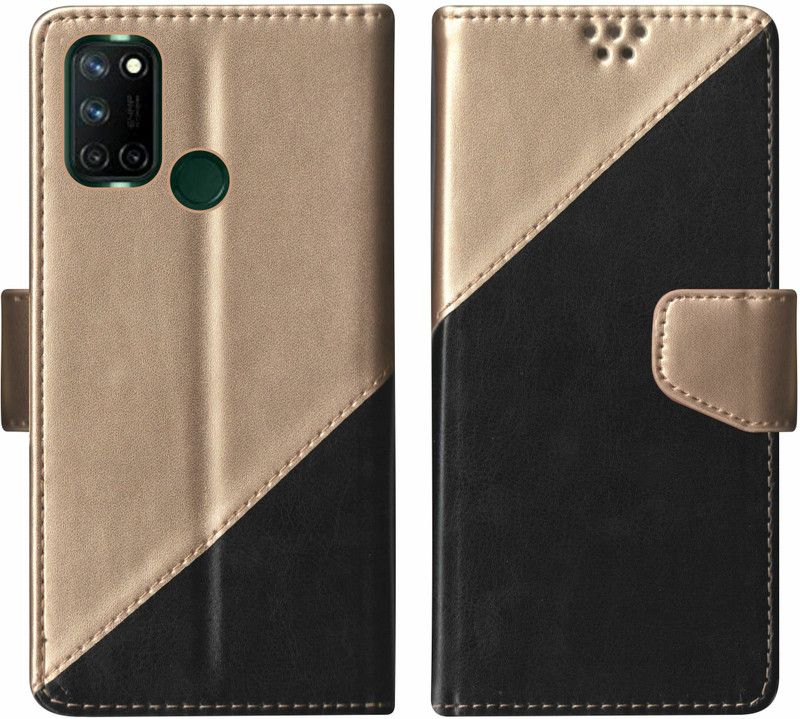 SBMS Flip Cover for Realme C17, Realme 7i Multicolor  (Black, Shock Proof, Pack of: 1)