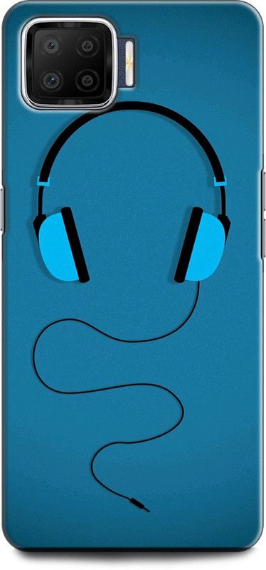 KEYCENT Back Cover for OPPO F17, CPH2095 HEADPHONE, MUSIC, ALONE, TEXTURE  (Multicolor, Pack of: 1)