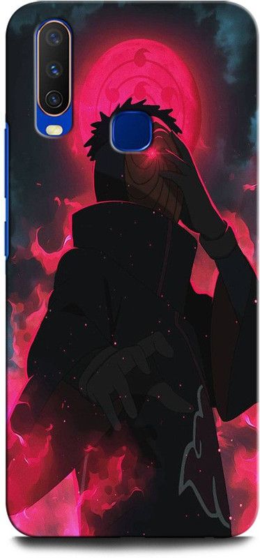 GRAFIQE Back Cover for Vivo Y12 1904/PD1901EF_EX OBITO, UCHIHA, ANIME, NEON, ANIMATION  (Multicolor, Shock Proof, Pack of: 1)