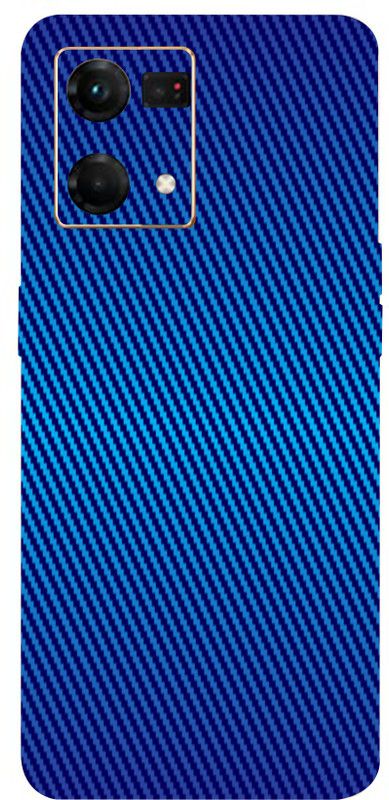 BugguSkin OPPO F21 Pro 4G, oppo f21 pro 4g Mobile Skin  (Ultra Super Blue Carbon Fiber Skin With High Matte Finish.)