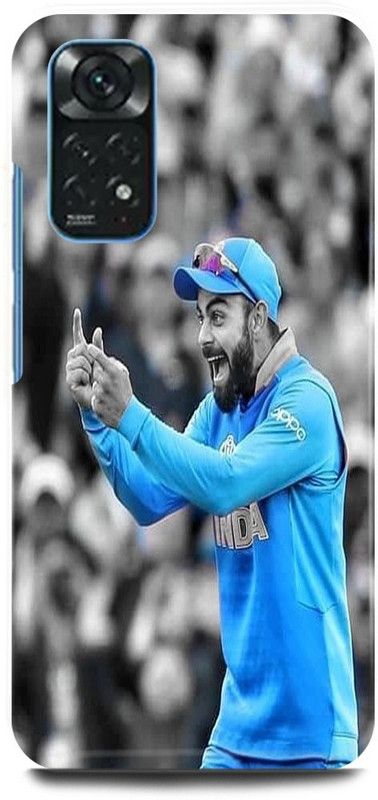 FIKORA Back Cover for POCO M4 Pro 4G, VIRAT, KOHLI, INDIAN, PLAYER, RCB  (Blue, Hard Case, Pack of: 1)