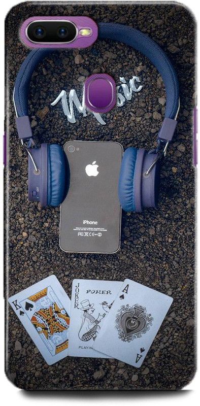 Afterglow Back Cover for Oppo A7 MUSIC, IPHONE, APPLE, CARDS, MUSIC IS LOVE, MUSIC LOVE, HEADPHONES  (Multicolor, Shock Proof, Pack of: 1)