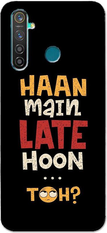 METOO Back Cover for Realme 5s, Text,Shayari, Funny Quote Design Back Cover Print : 66  (Multicolor, Dual Protection, Silicon, Pack of: 1)